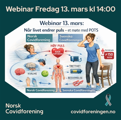 Webinar: Når livet endrer puls: Et møte med POTS