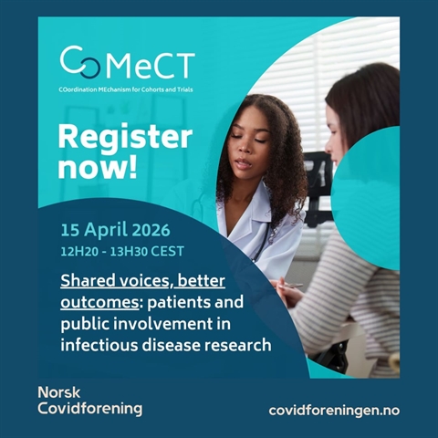 Bli med på CoMeCT-webinar: Felles stemmer – bedre forskning på infeksjonssykdommer